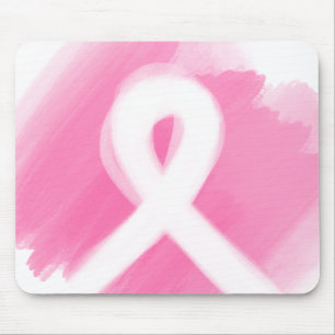 Borstkanker Awareness Ribbon Waterverf Muismat