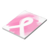 Borstkanker Awareness Ribbon Waterverf Notitieblok (Linkerzijde)