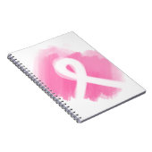 Borstkanker Awareness Ribbon Waterverf Notitieboek (Rechterzijde)