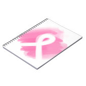 Borstkanker Awareness Ribbon Waterverf Notitieboek (Linkerzijde)