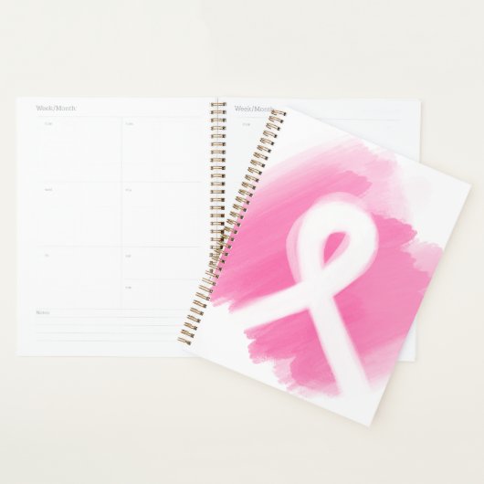 Borstkanker Awareness Ribbon Waterverf Planner (Display)
