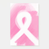 Borstkanker Awareness Ribbon Waterverf Post-it® Notes (Voorkant)