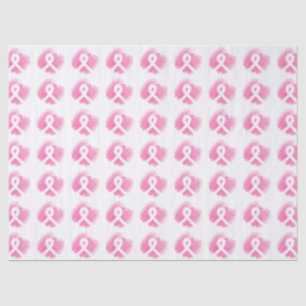 Borstkanker Awareness Ribbon Waterverf Tissuepapier