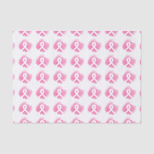Borstkanker Awareness Ribbon Waterverf Tissuepapier