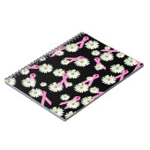 Borstkanker Awareness Ribbons and Daisies Notitieboek (Linkerzijde)