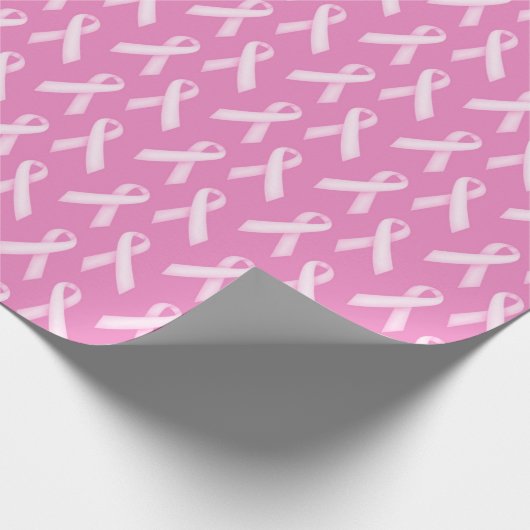 Borstkanker Awareness Ribbons Cadeaupapier (Hoek)