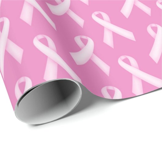 Borstkanker Awareness Ribbons Cadeaupapier (Rol Hoek)