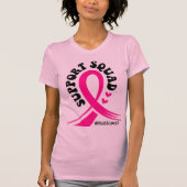 Borstkanker Awareness Roze T-shirt (Voorkant)
