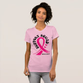 Borstkanker Awareness Roze T-shirt (Voorkant volledig)