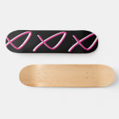 Borstkanker Awareness Skateboard -  (Horizontaal)