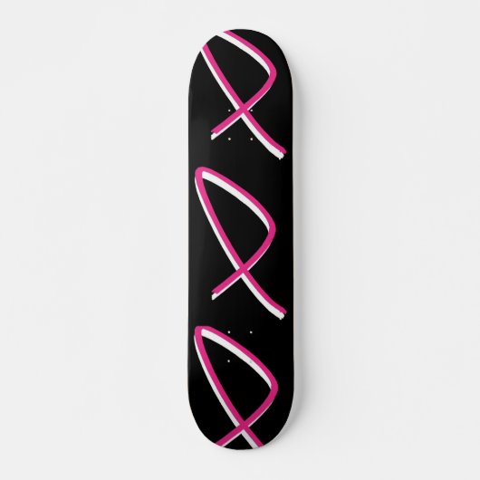 Borstkanker Awareness Skateboard -  (Voorkant)