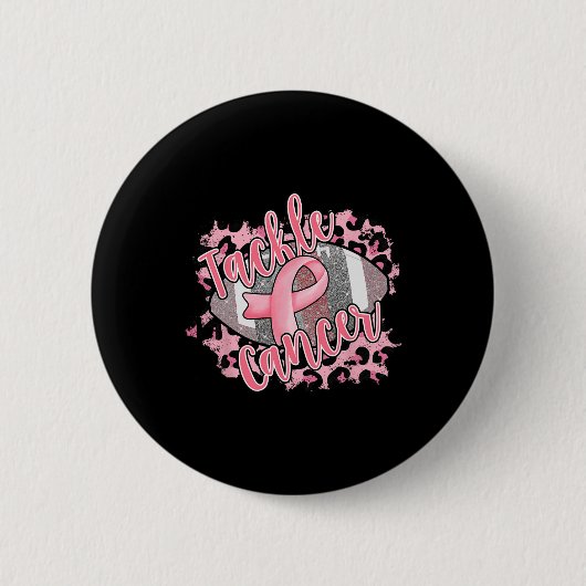 Borstkanker Awareness Support Squad Aanpak Kanker Ronde Button 5,7 Cm (Voorkant)