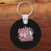 Borstkanker Awareness Support Squad Aanpak Kanker Sleutelhanger (Voorkant)