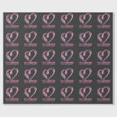 Borstkanker Awareness Survivor Cute Butterfly Cadeaupapier (Vlak)