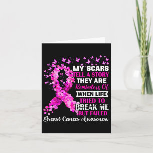 Borstkanker Awareness Survivor My Scar Tell Story Kaart
