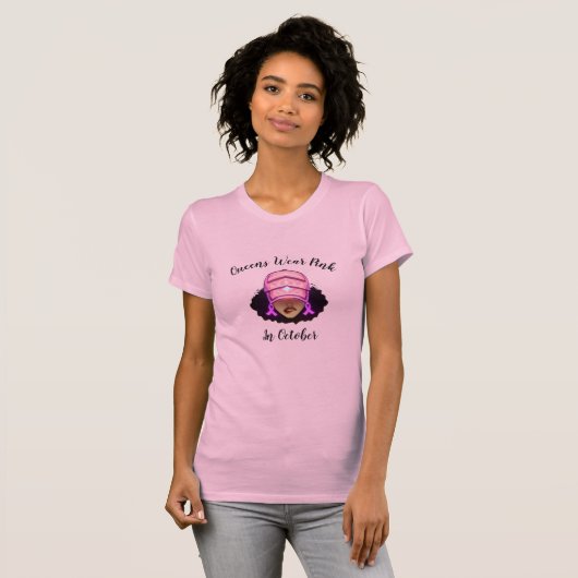 Borstkanker Awareness T shirt (Voorkant volledig)