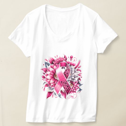 Borstkanker Awareness T-Shirt (Laagn)