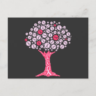 Borstkanker Awareness Tree Feestdagenkaart