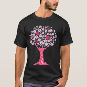 Borstkanker Awareness Tree T-shirt