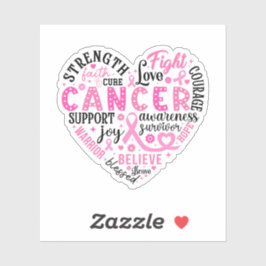 Borstkanker Awareness Vinyl Sticker