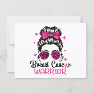 Borstkanker Awareness Warrior Briefkaart