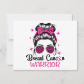 Borstkanker Awareness Warrior Kaart (Achterkant)