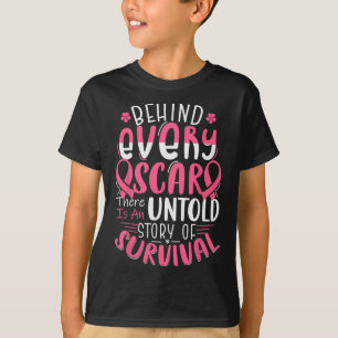 Borstkanker Awareness Warrior Pink Ribbon borst T-shirt