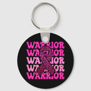 Borstkanker Awareness Warrior Pink Ribbon Pink O Sleutelhanger