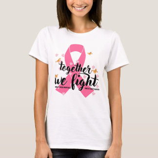 Borstkanker Awearness Month Samen vechten we tegen T-shirt