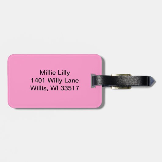 Borstkanker Bagagelabel (Achterkant horizontaal)