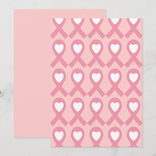 Borstkanker Bedankkaart (Voorkant / Achterkant)