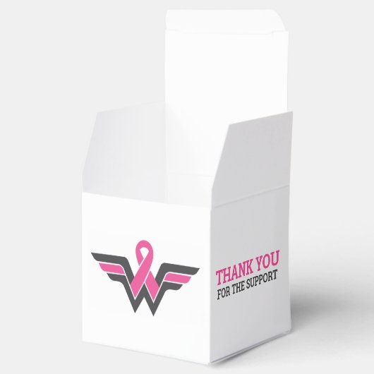 Borstkanker Bedankt voor de ondersteuning geschenk Bedankdoosjes (Geopend)