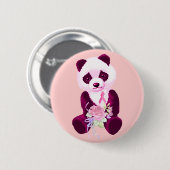 Borstkanker Beer Panda Ronde Button 5,7 Cm (Voorkant /achterkant)