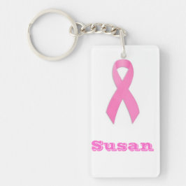 Borstkanker beloningssleutel sleutelhanger