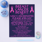 Borstkanker Benefit Flyer (Enkel)