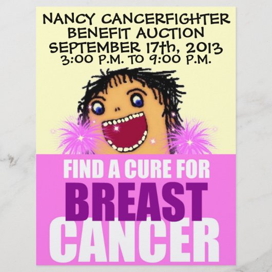 Borstkanker Benefit Flyer (Achterkant)