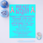 Borstkanker Benefit Flyer (Enkel)