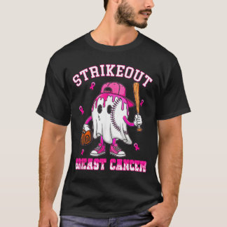 Borstkanker Bestrijden Honkbal Strijd bewustzijn T-shirt
