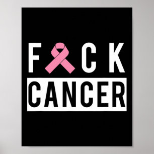 Borstkanker bestrijding kanker lint 1 poster