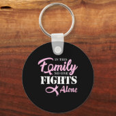 Borstkanker-bestrijding lint sleutelhanger (Voorkant)