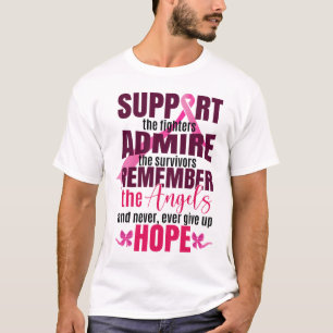 Borstkanker bestrijdt het bewustzijn van borstkank t-shirt
