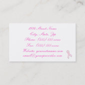 Borstkanker Bewustmaking (1) Visitekaartje (Achterkant)