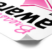 Borstkanker Bewustmaking 5 Poster (Hoek)