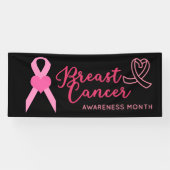 Borstkanker Bewustmaking behalve de datum roze okt Spandoek (Horizontaal)