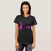 Borstkanker Bewustmaking Echte Mannen Draag Roze T-shirt (Voorkant volledig)