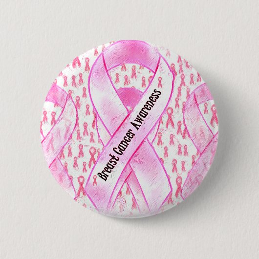 Borstkanker Bewustmaking-HOPE_ Ronde Button 5,7 Cm (Voorkant)