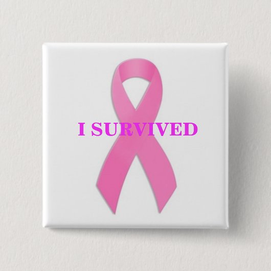 Borstkanker Bewustmaking I Overlevende Button (Voorkant)