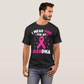 Borstkanker Bewustmaking Ik Draag roze voor mijn o T-shirt (Voorkant volledig)