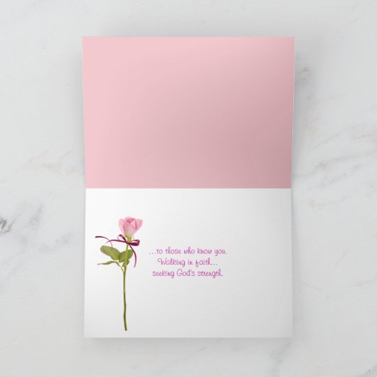 Borstkanker Bewustmaking Inspiratie Kaart (Binnen)