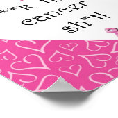 Borstkanker Bewustmaking - Kanker is Rude! Poster (Hoek)